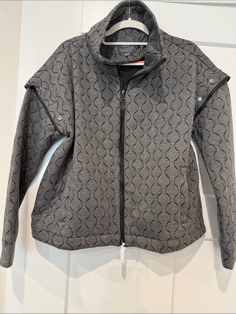 NWOT Lysse Gray Quilted Zip-Front Puffer Jacket